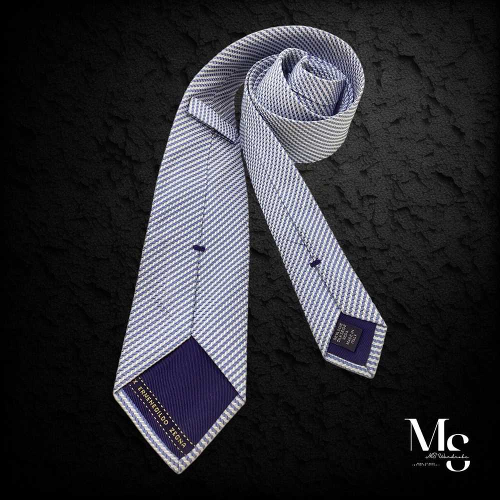 Ermenegildo Zegna ERMENEGILDO ZEGNA Blue Striped … - image 2