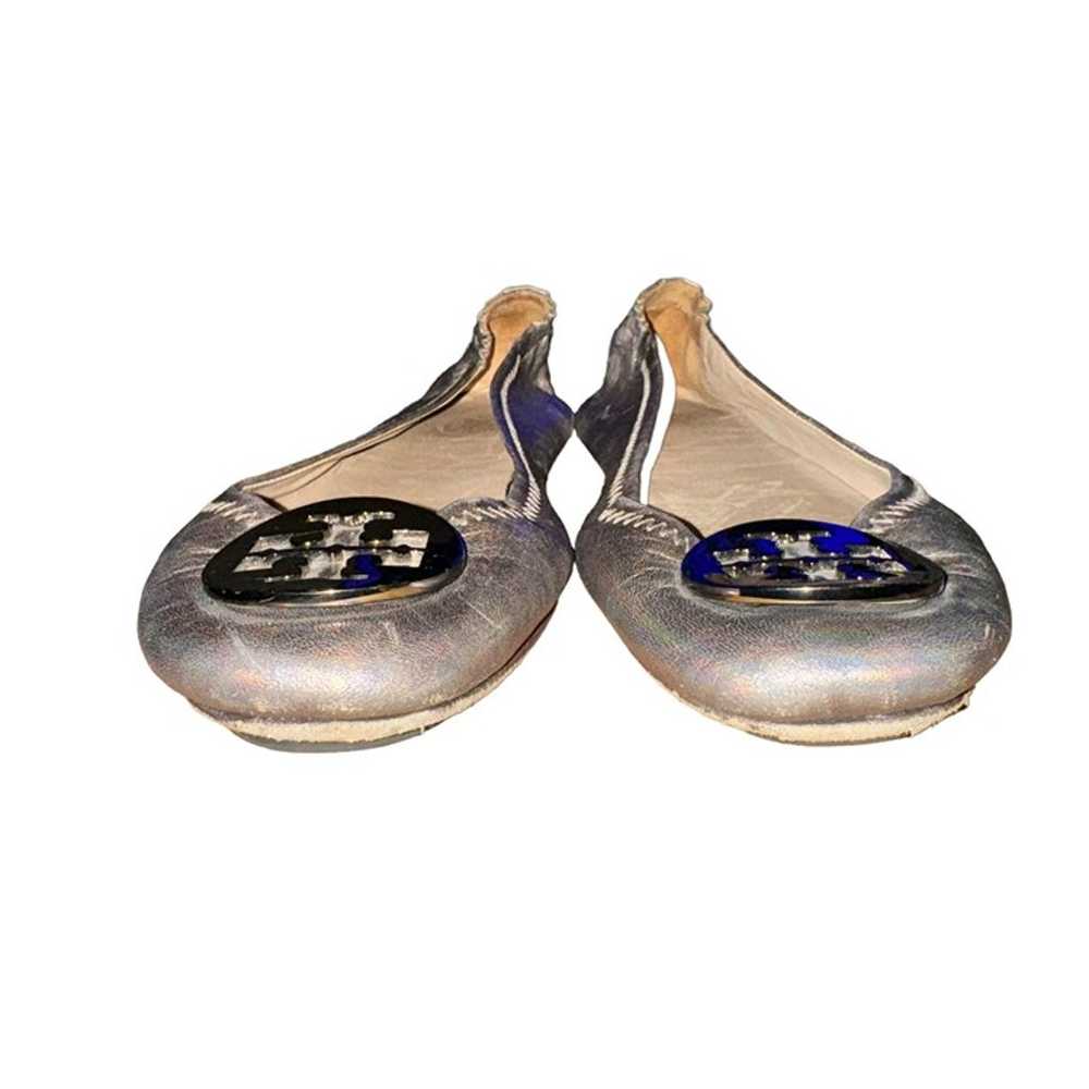 Tory Burch Minnie Travel Flats Women's 7 M Pewter… - image 4