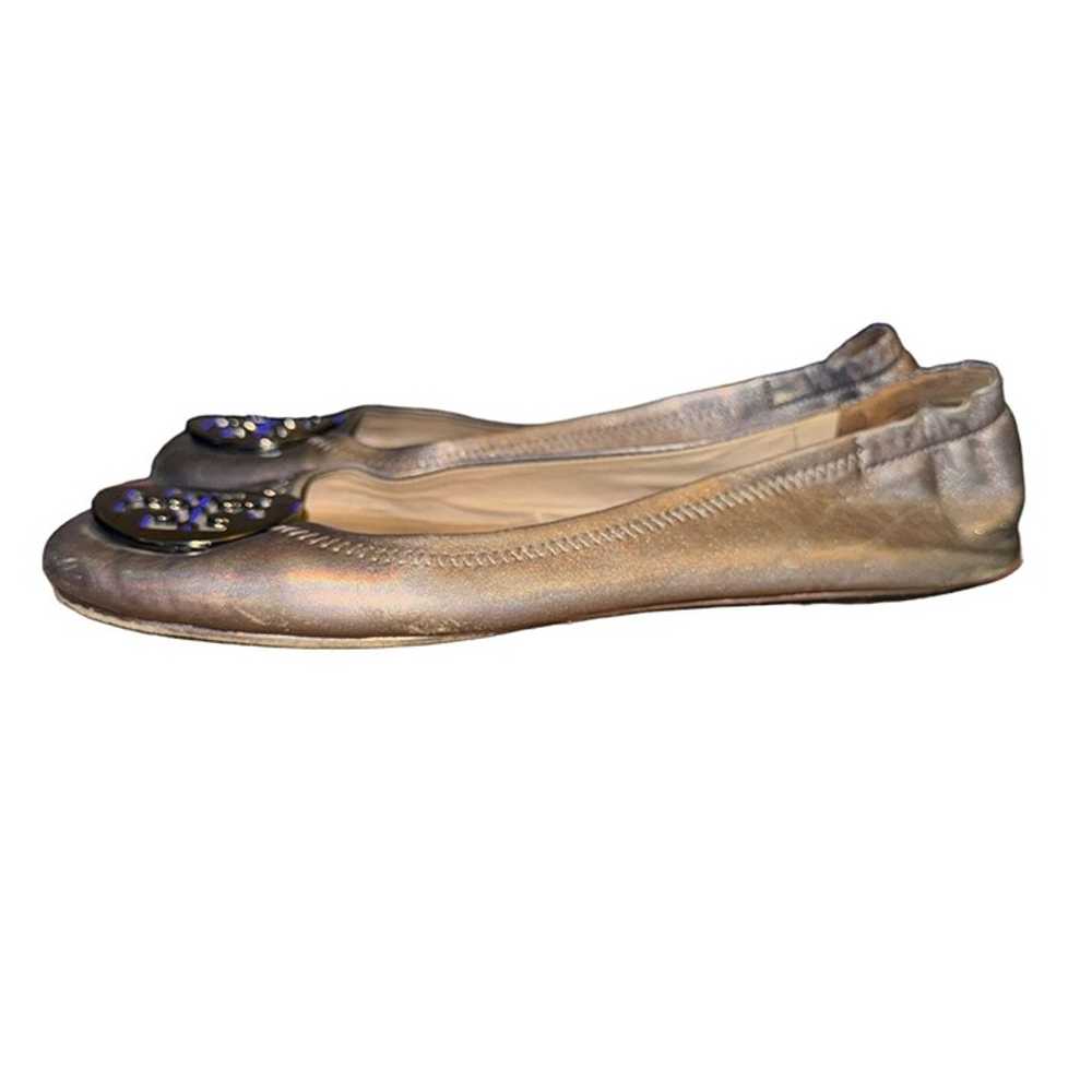 Tory Burch Minnie Travel Flats Women's 7 M Pewter… - image 8