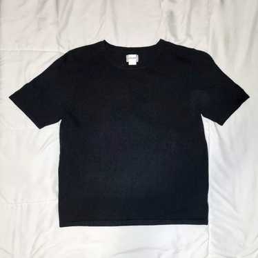 Other Liz Baker Large Short Sleeve Black Sweater