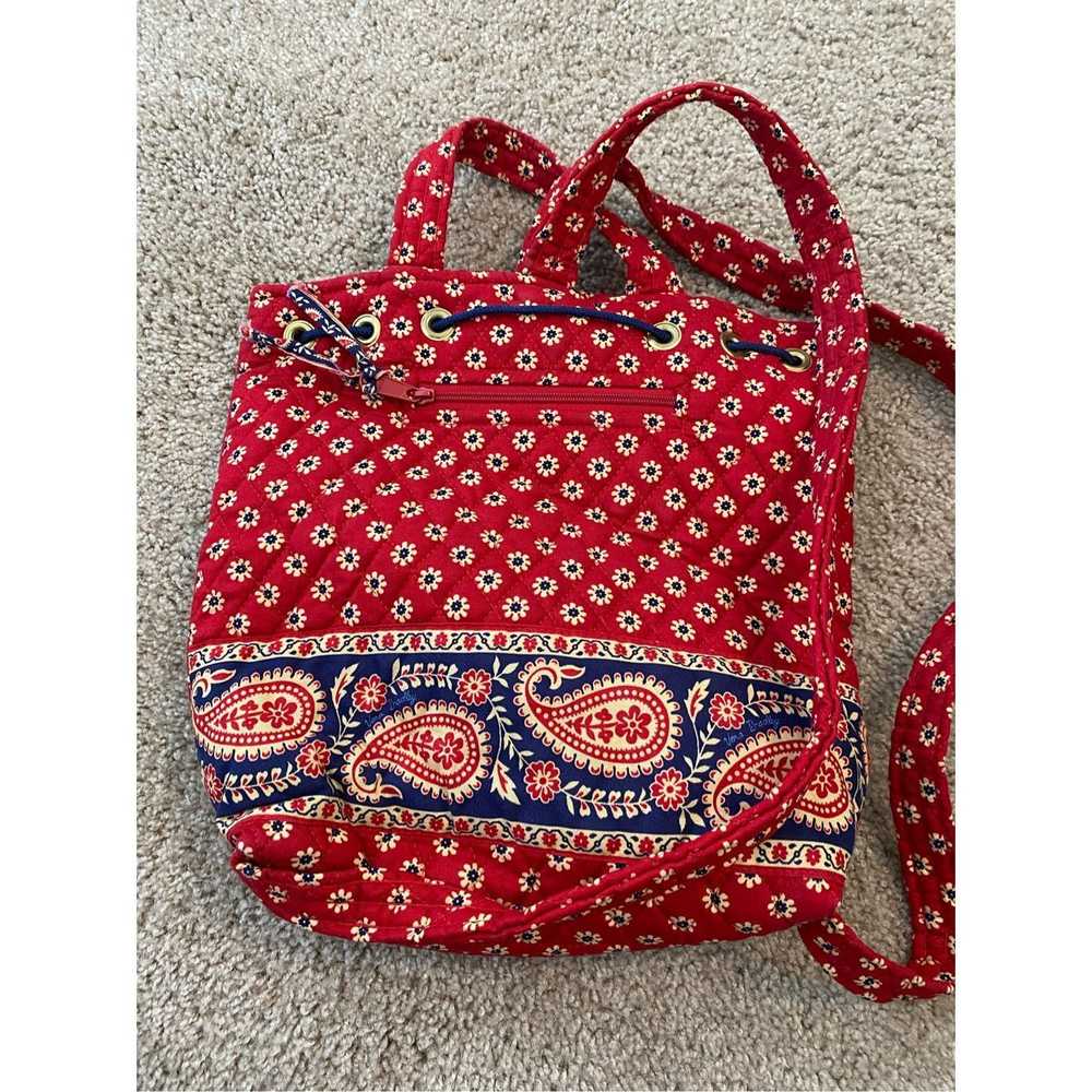 Bradley Mountain Vera Bradley Red Blue Paisley Fl… - image 5