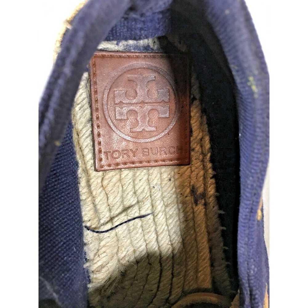 Tory Burch Women's Skipper Boat Shoes Navy Canvas… - image 7