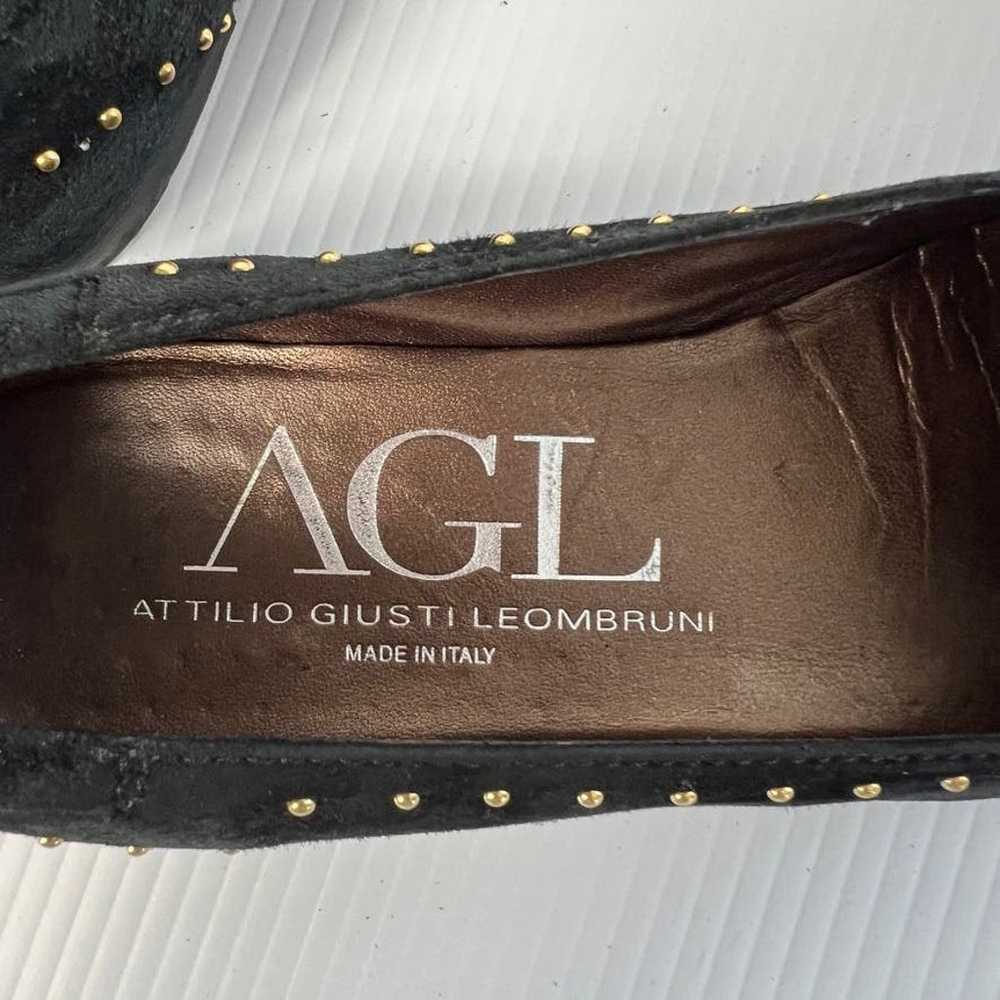 AGL Attilio Giusti Leombruni Studded Flats Suede … - image 6