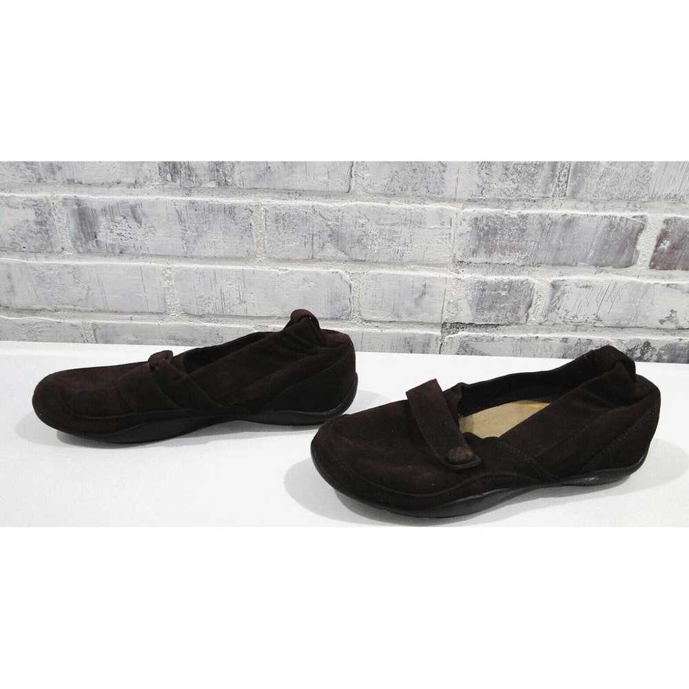 Dansko CAROL Brown Suede Wedge Slip-On Flat Shoes… - image 2