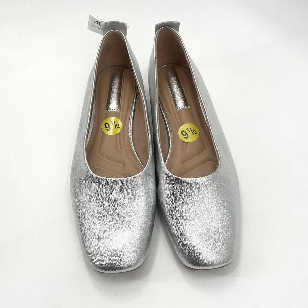 Franco Sarto Ariel Ballet Flats, Metallic Silver … - image 2