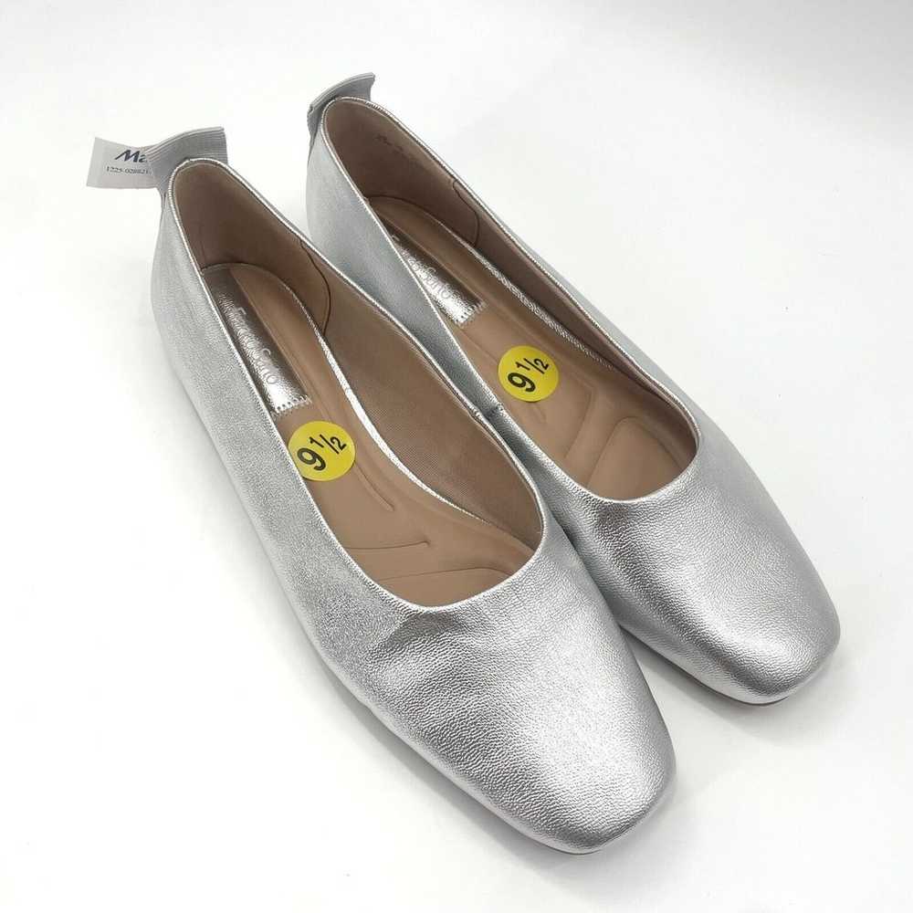 Franco Sarto Ariel Ballet Flats, Metallic Silver … - image 3