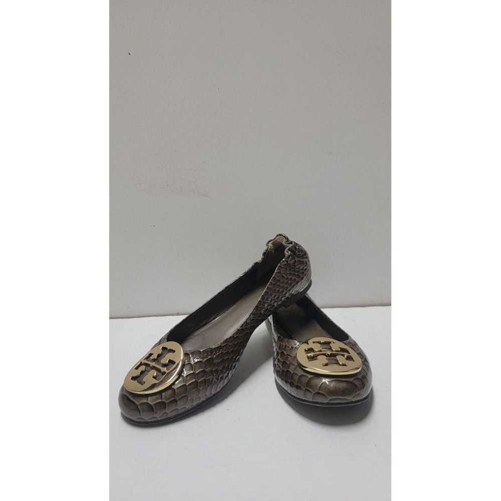 TORY BURCH REVA DARK BRANCH GOLD HARDWARE LOGO BA… - image 2