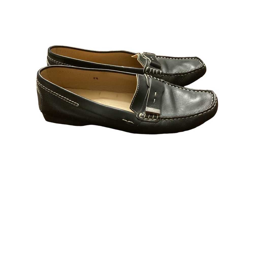 Tod’s black leather Dress loafer shoes Sz 8.5 - image 2