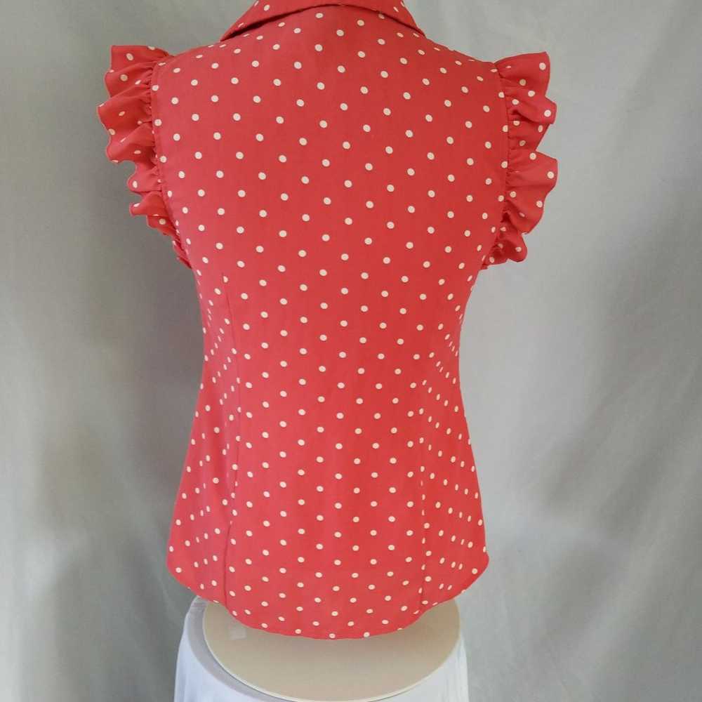 Anne Klein Women's polka dots blouse - image 2