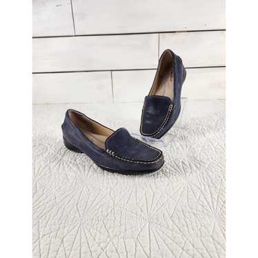 Trotters New Women's Slip On Zane Leather Blue Si… - image 1