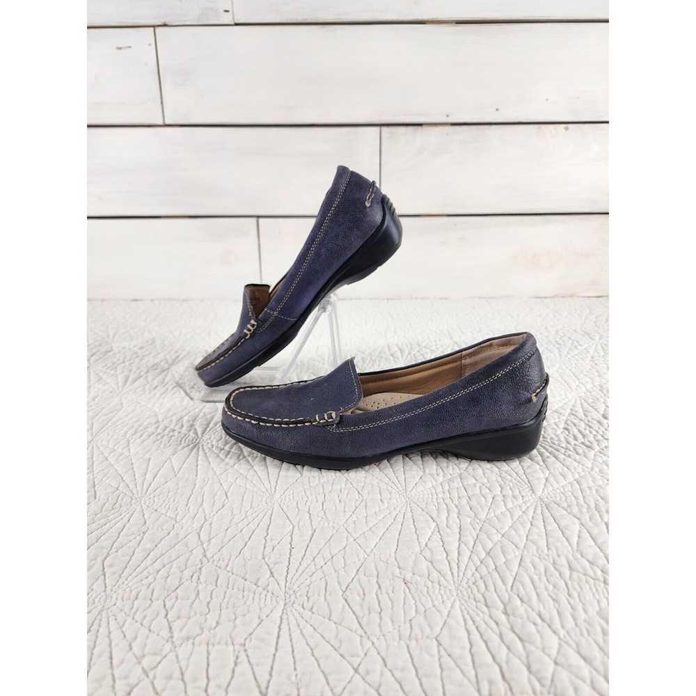 Trotters New Women's Slip On Zane Leather Blue Si… - image 2