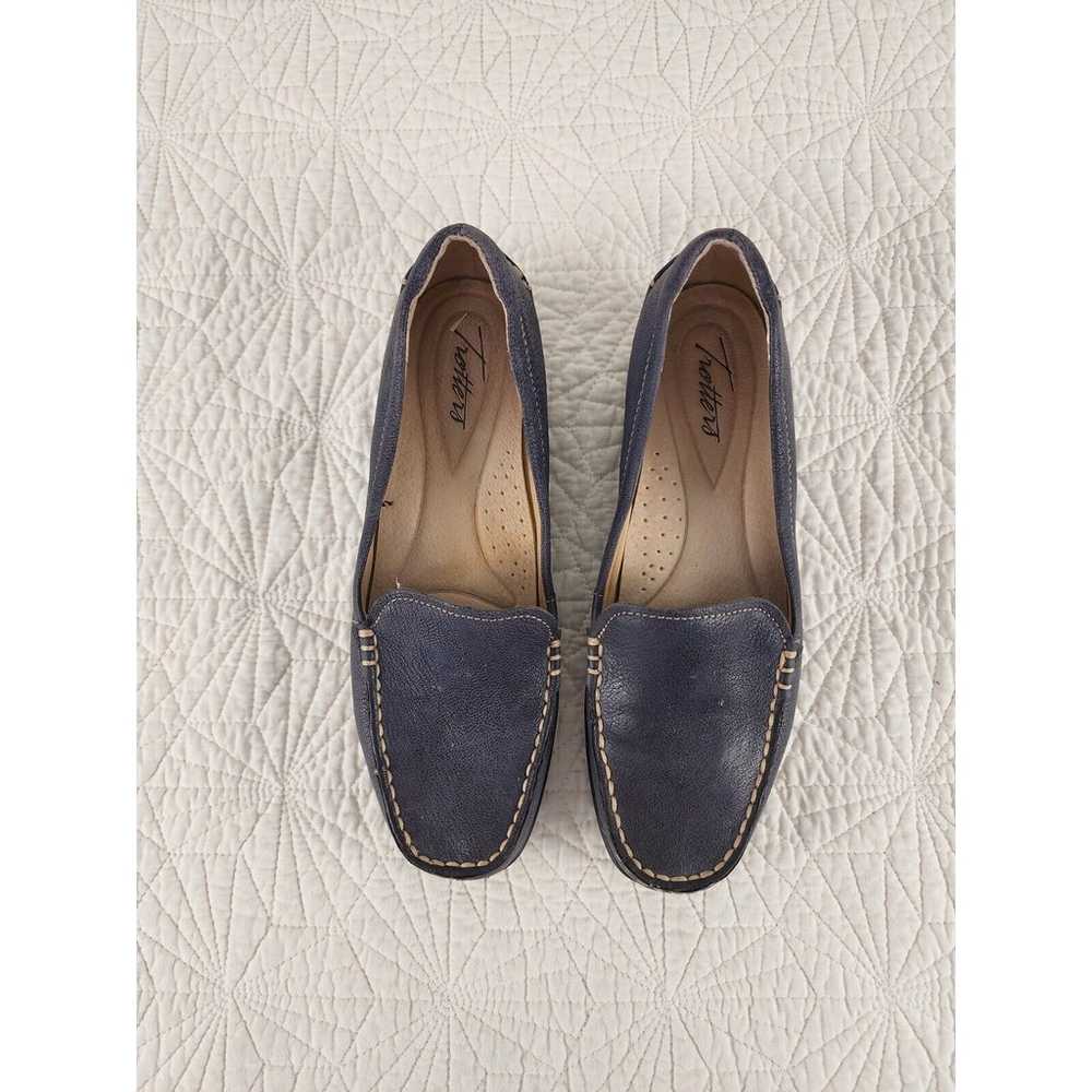 Trotters New Women's Slip On Zane Leather Blue Si… - image 5