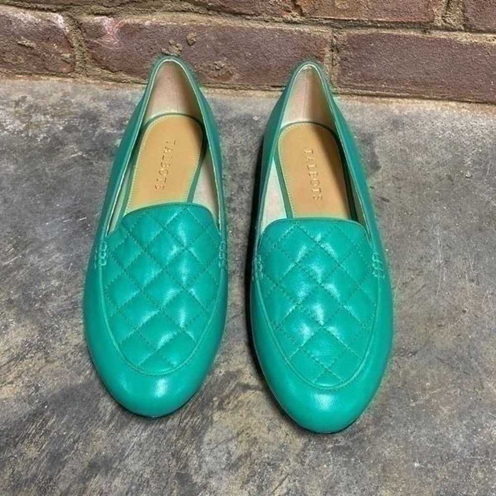 Talbots Green Leather Ryan Loafer Size 9 NEW - image 3