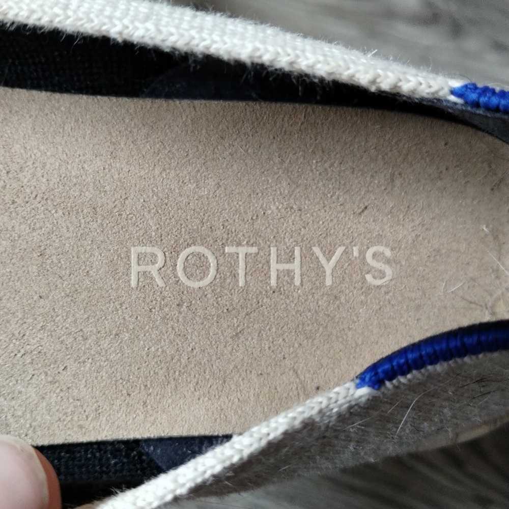 Rothy’s Espadrilles The Boardwalk Flats Black Cre… - image 6