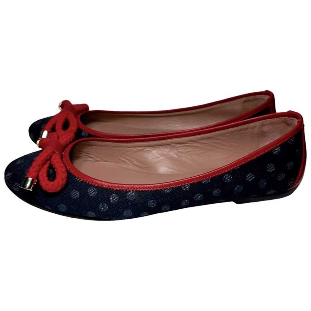 Red Valentino Women's Size 39 8 Blue Red Polka Do… - image 4