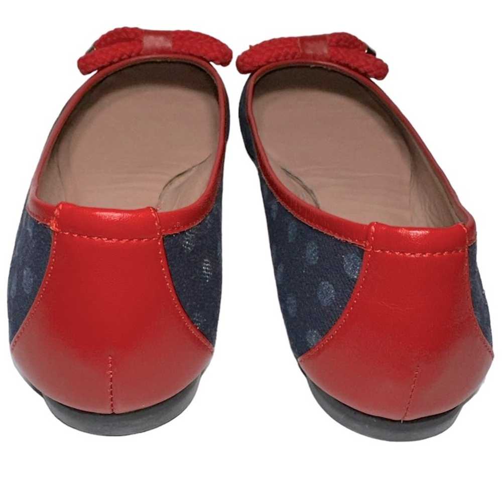 Red Valentino Women's Size 39 8 Blue Red Polka Do… - image 5