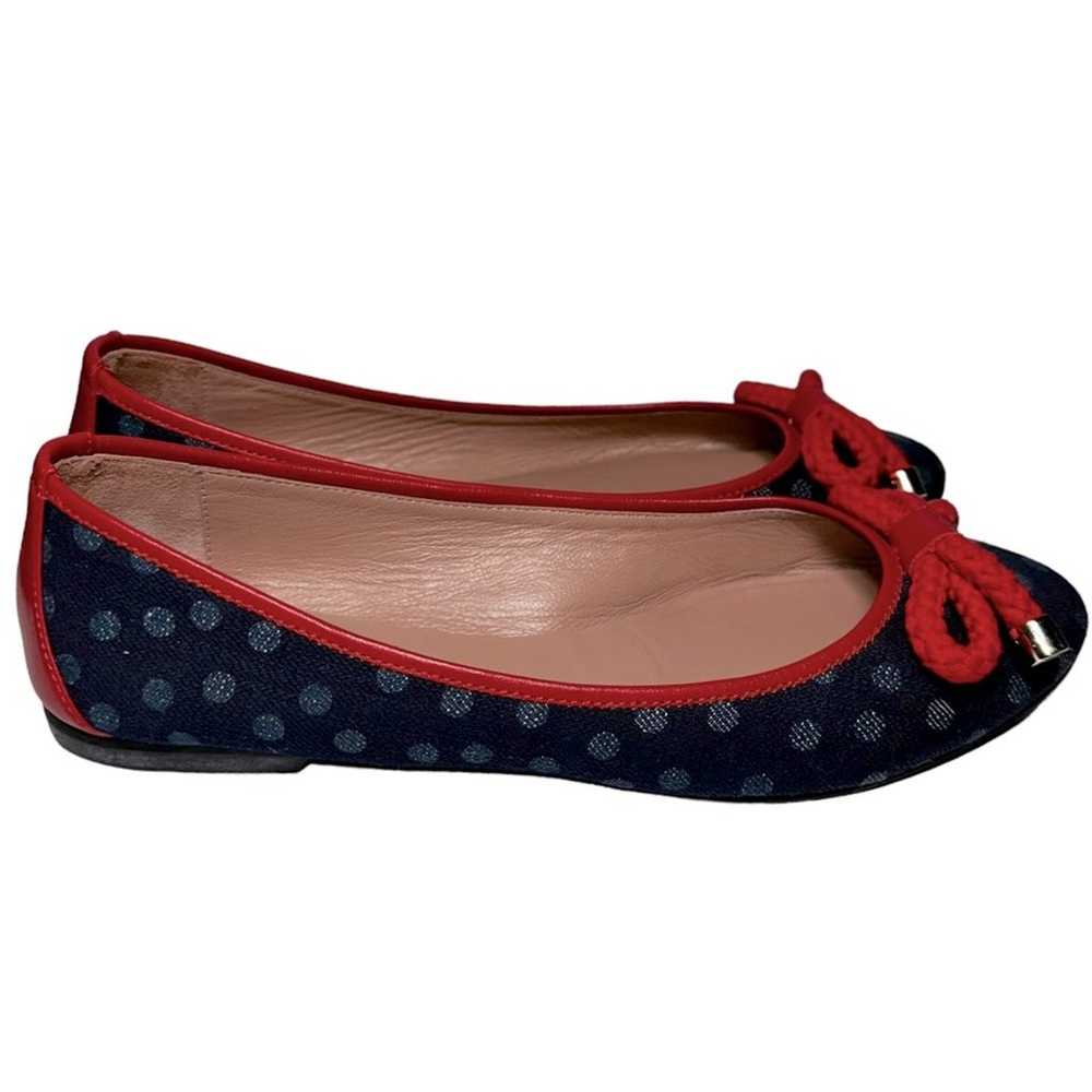 Red Valentino Women's Size 39 8 Blue Red Polka Do… - image 6