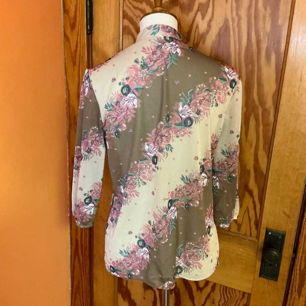 Vintage 70s floral top - image 9