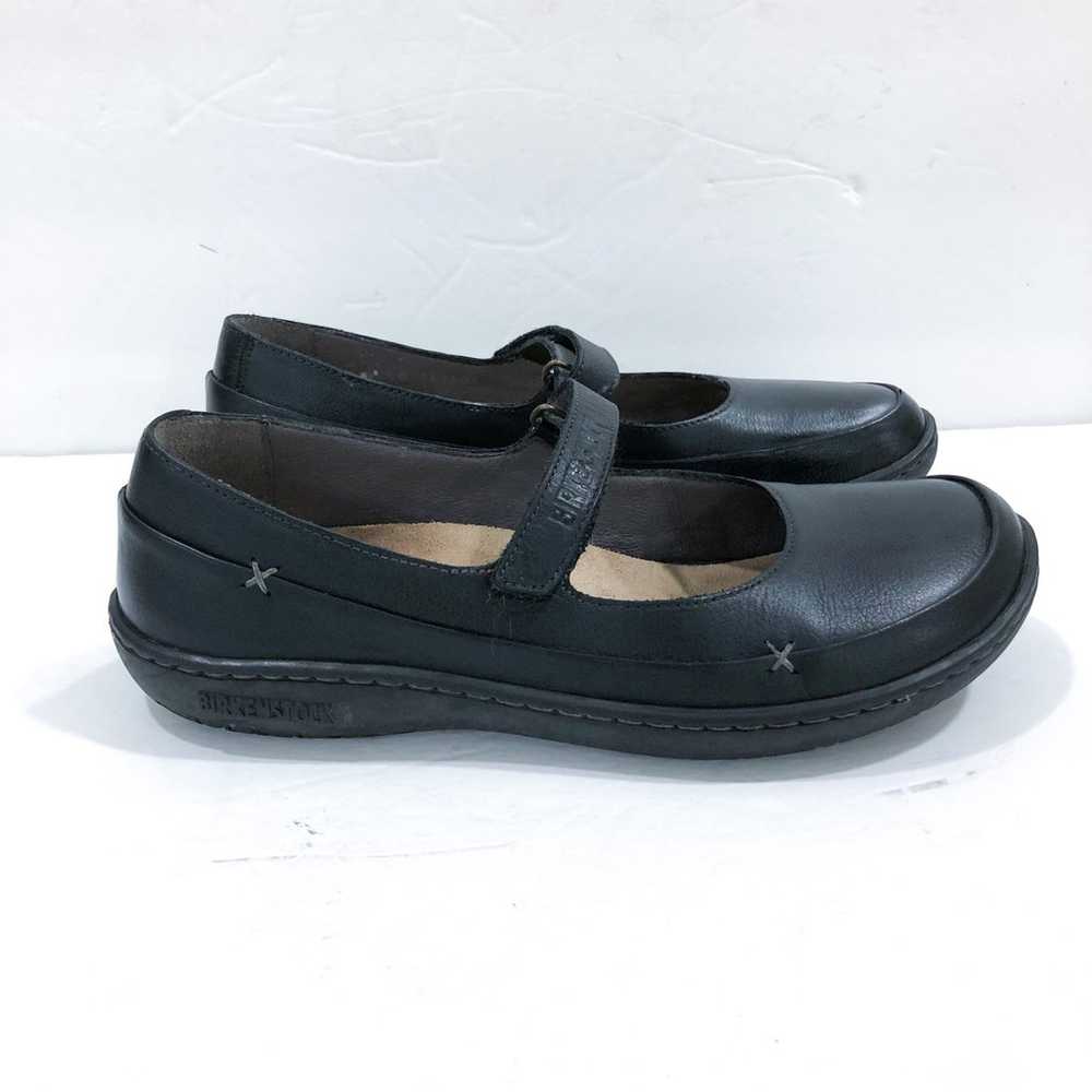 Birkenstock Iona Black Leather Mary Jane Flats Ma… - image 3