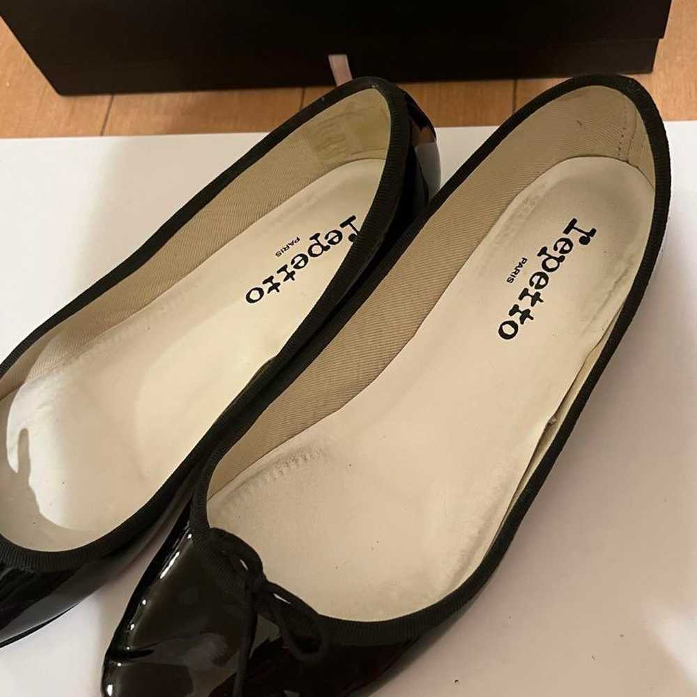 Repetto Sandrion Black Enamel Ballet Shoes Made i… - image 2