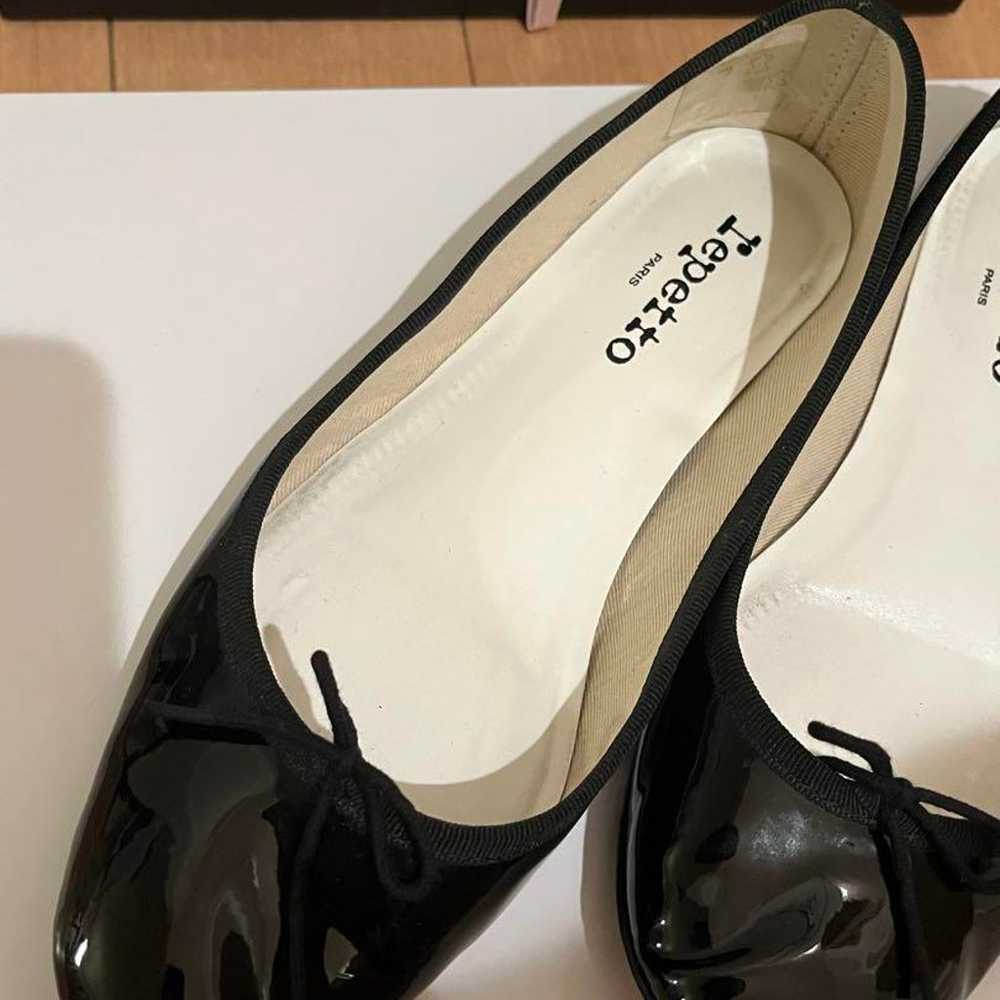 Repetto Sandrion Black Enamel Ballet Shoes Made i… - image 3