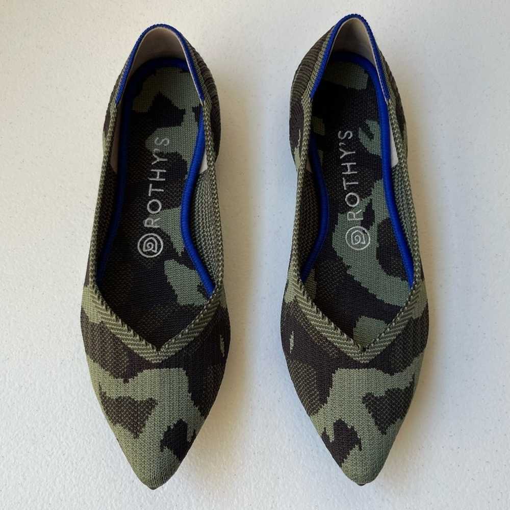 Rothy's The Point Camo Ballet Flats Comfort Washa… - image 2