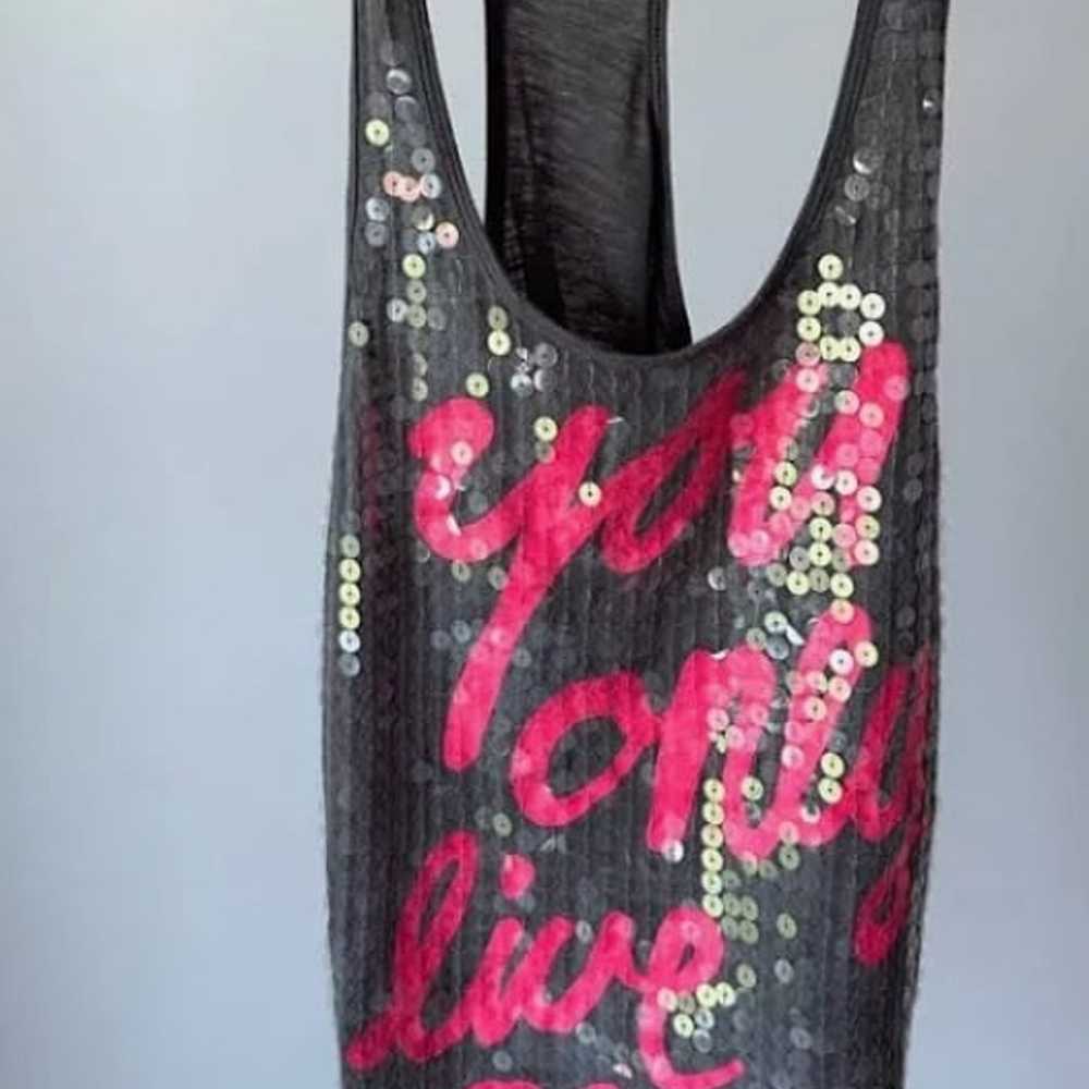 Victoria's Secret Tank Top Racerback. Gray. PINK.… - image 1