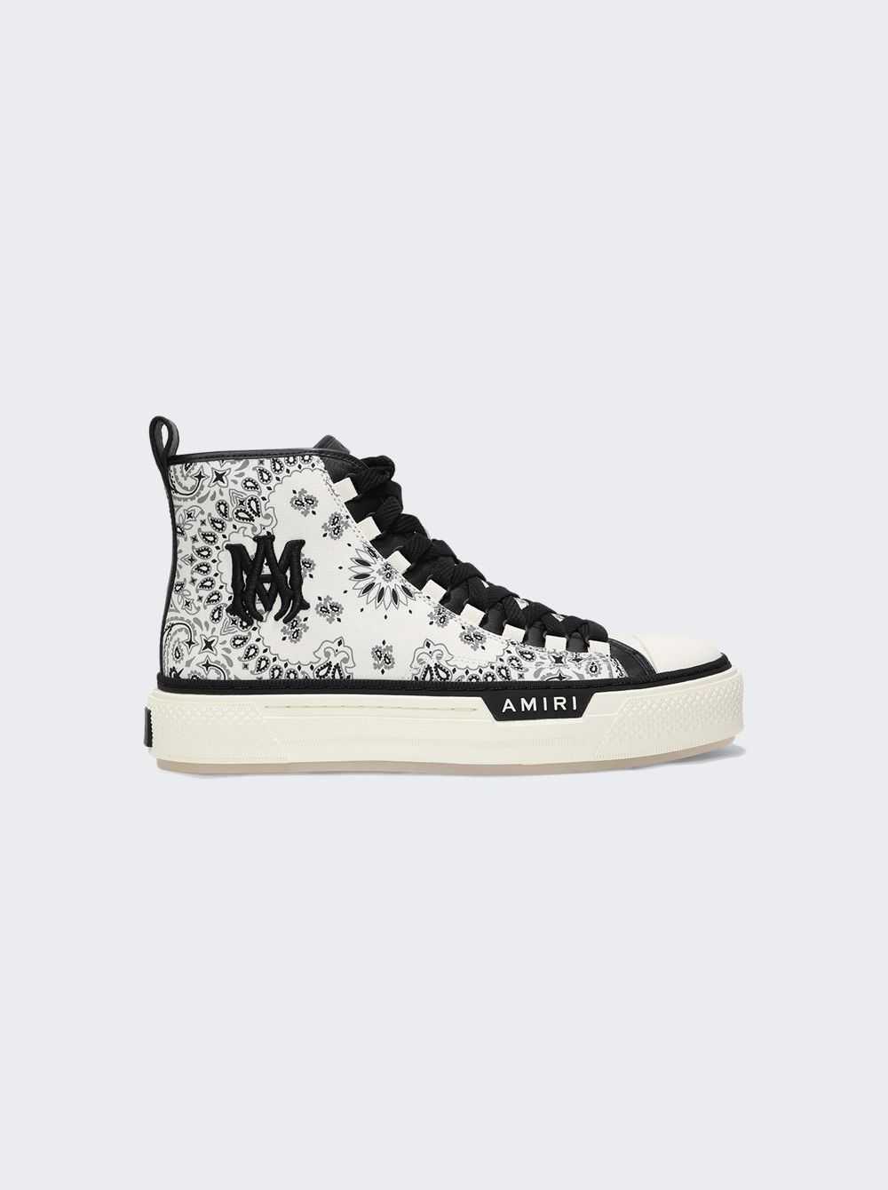 Amiri o1mle1024 Bandana Court Hi-Top Sneakers in … - image 1