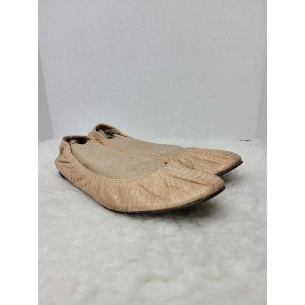 Lanvin Women's Ballet Flat Size 8 Beige Snake Ski… - image 1