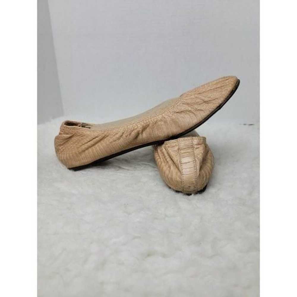 Lanvin Women's Ballet Flat Size 8 Beige Snake Ski… - image 5