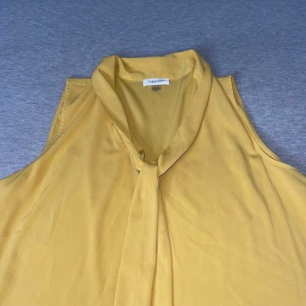 Calvin Klein Women's Sleeveless Neck Tie Blouse T… - image 3