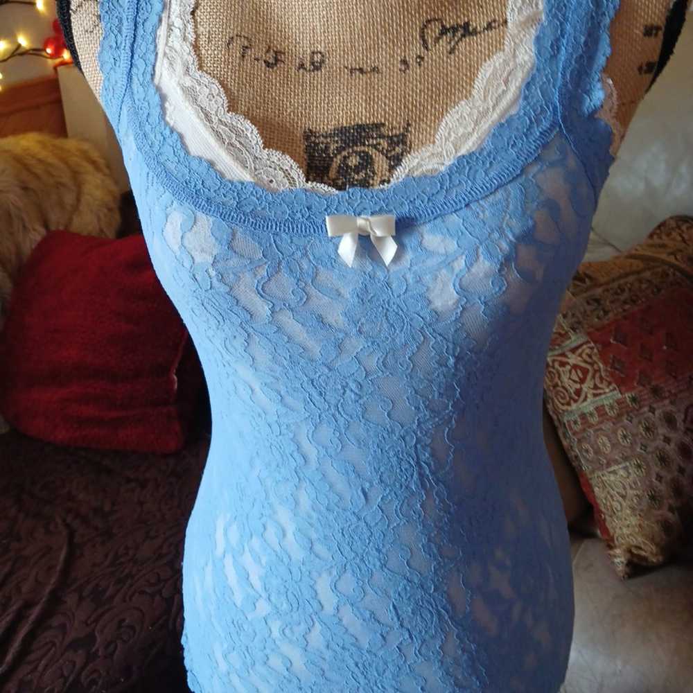 ♡Y2K♡ lace periwinkle cami tank! - image 3