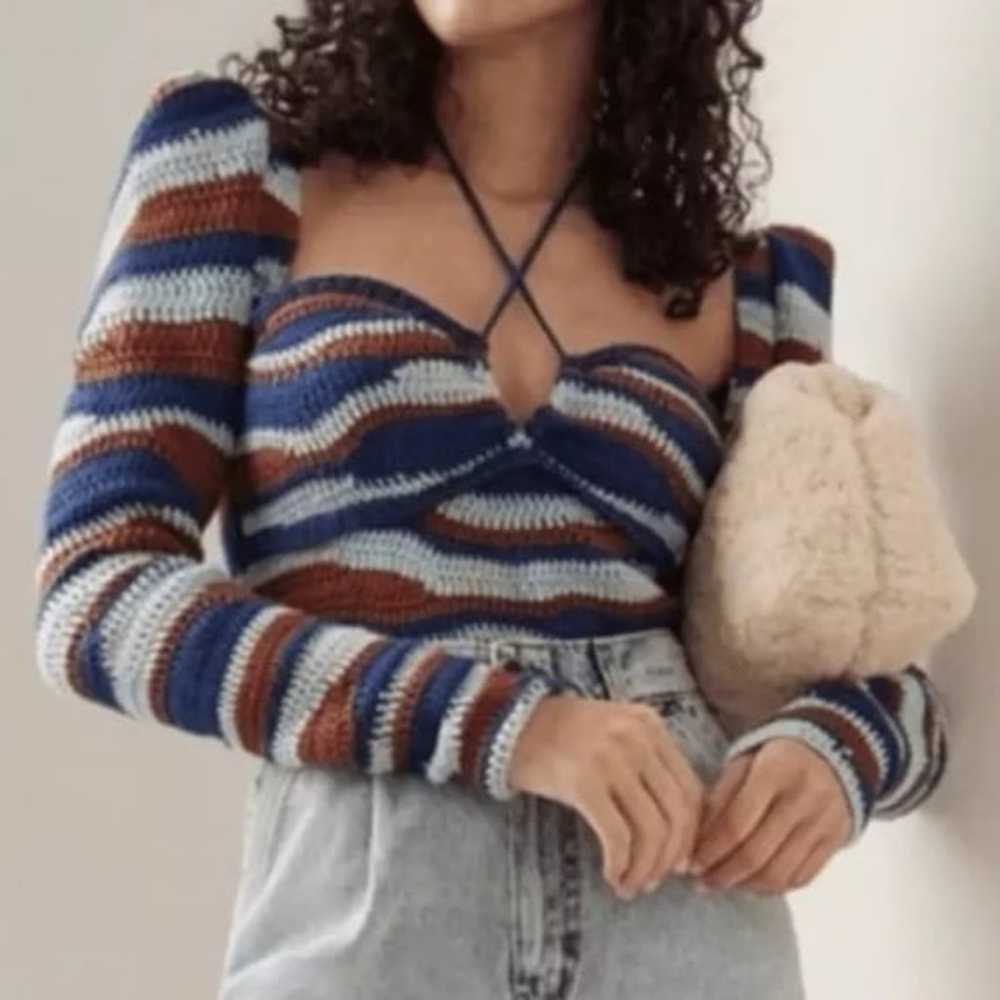 Sea New York wavy crochet wool sweater - image 12