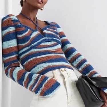 Sea New York wavy crochet wool sweater - image 1