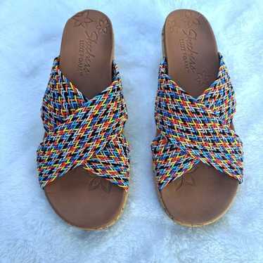 Skechers Beverlee Vacation Mode Wedge Slides Size… - image 1