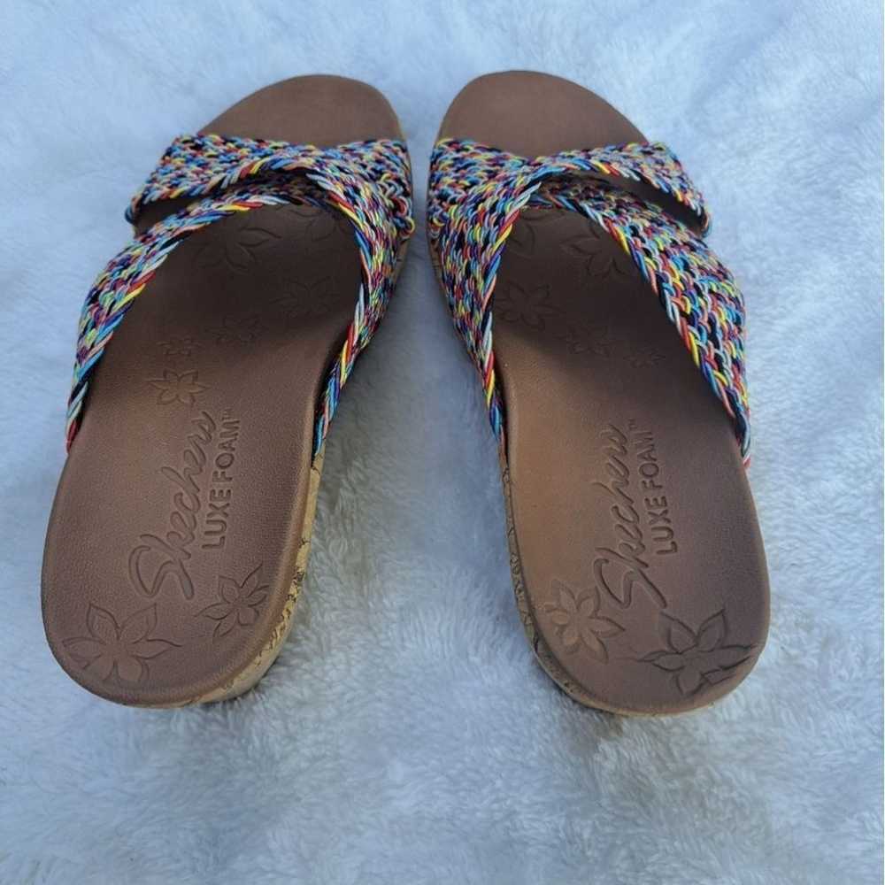 Skechers Beverlee Vacation Mode Wedge Slides Size… - image 2