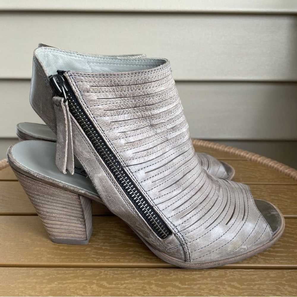 Paul Green Cayanne Metallic Booties Grey Leather … - image 1