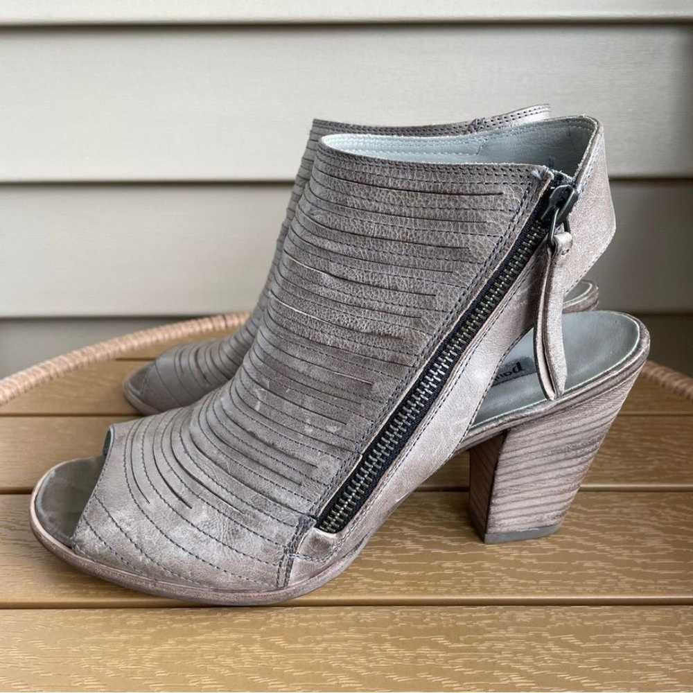 Paul Green Cayanne Metallic Booties Grey Leather … - image 3