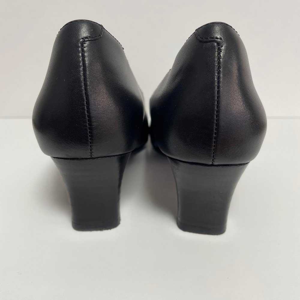 DIANA Diana Heel Pumps 21.5cm Black Leather Made … - image 4