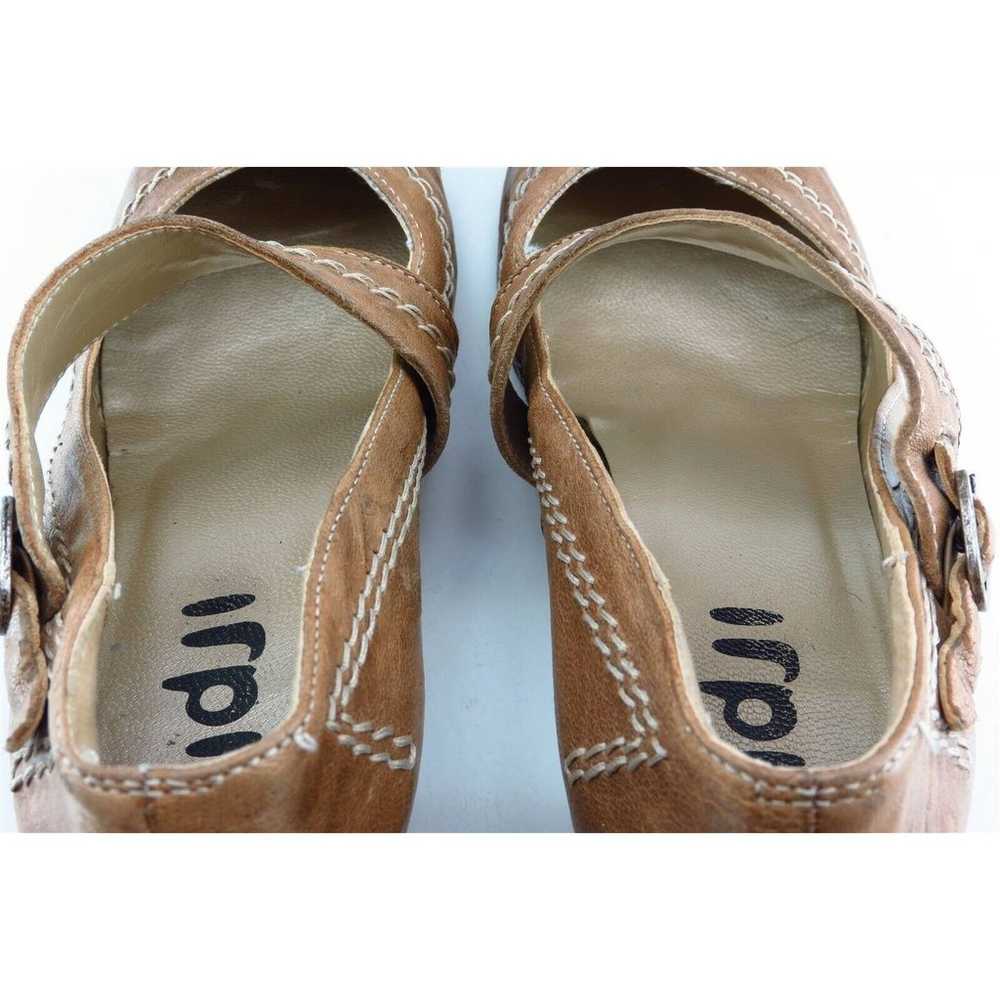 Fidji Size 36 M Brown Square Toe Mary Jane Synthe… - image 6