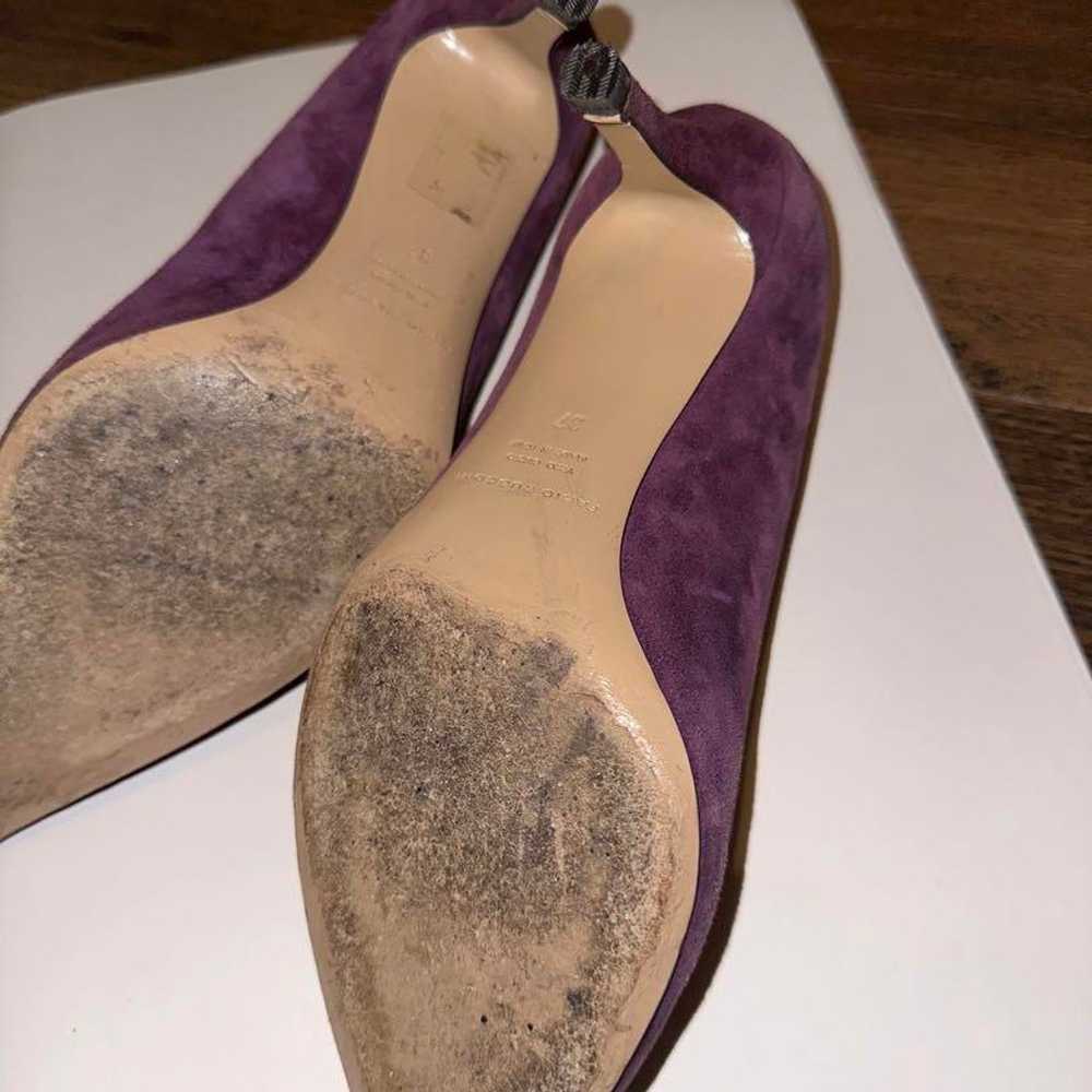 【FABIO RUSCONI】 Purple Suede Pumps - image 3