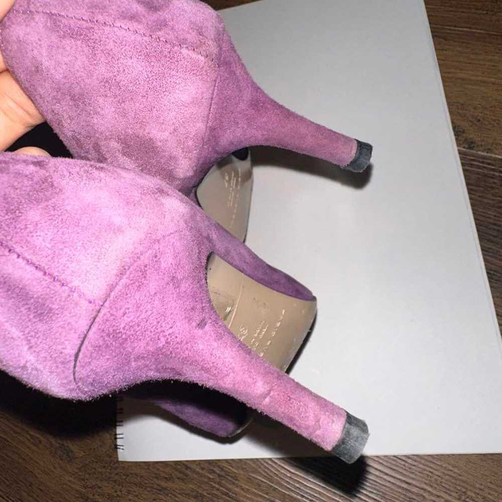 【FABIO RUSCONI】 Purple Suede Pumps - image 4