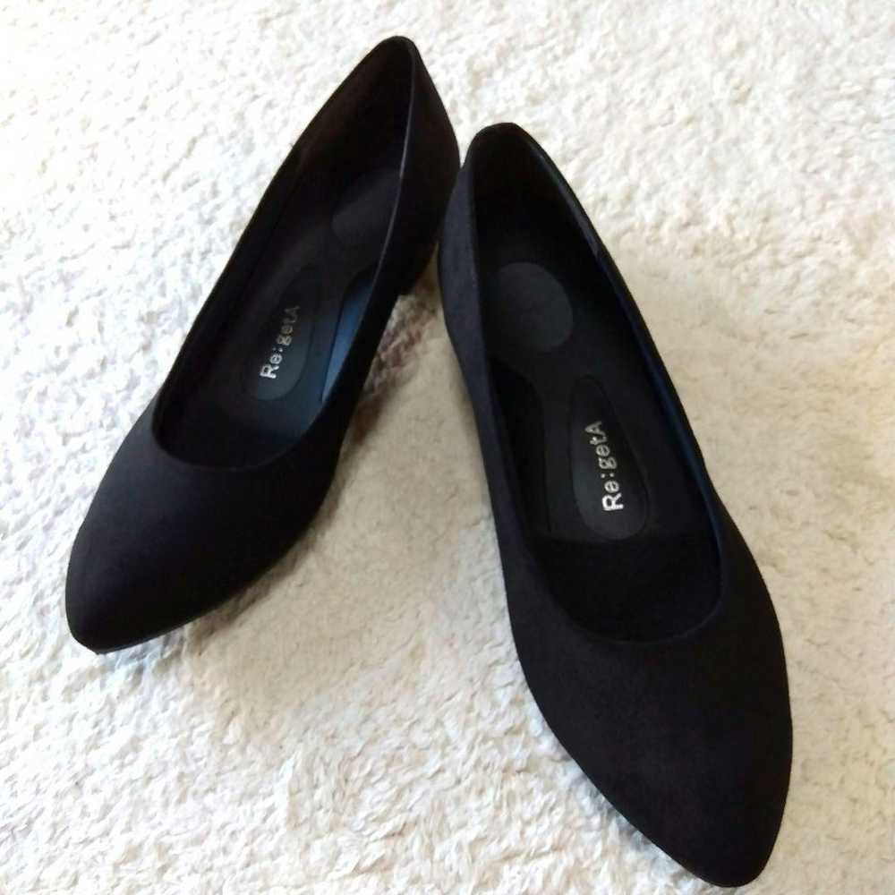 Re:GetA Rigetta Pointed Toe Suede Black Pumps 23cm - image 1