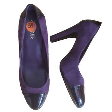 Ralph Lauren Womens Shoes Pumps Purple Suede Pate… - image 1