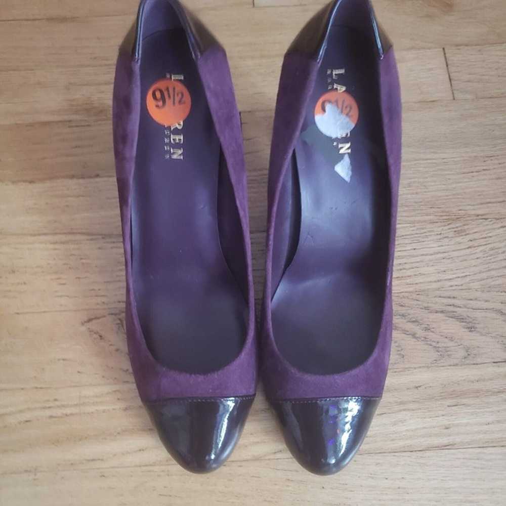 Ralph Lauren Womens Shoes Pumps Purple Suede Pate… - image 8