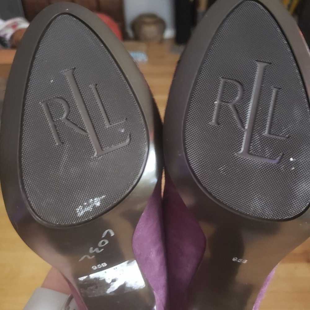 Ralph Lauren Womens Shoes Pumps Purple Suede Pate… - image 9