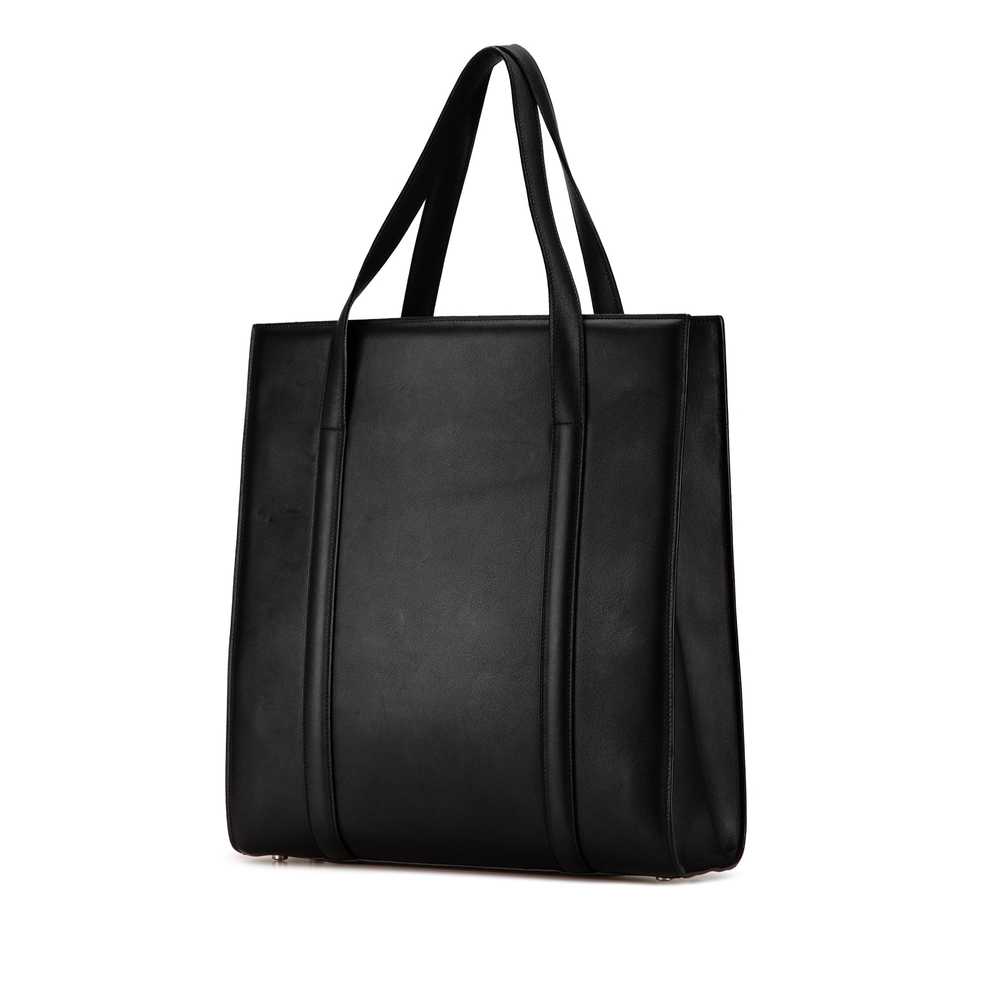 Black Cartier Leather Tote - image 2