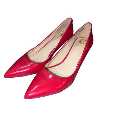 Monet Patent Red Leather Heels Size 7 - image 1