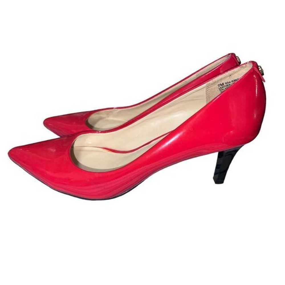 Monet Patent Red Leather Heels Size 7 - image 2