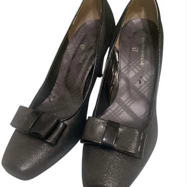 Armoire Caprice Black Pumps with Ribbons Size 24.… - image 1